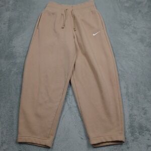 Nike Pants Womens Small Brown Loose Fit Jogger Fleece Activewear Running Gym